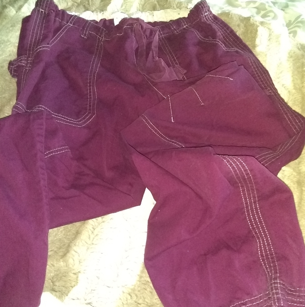 Fushia koi scrub pants size medium